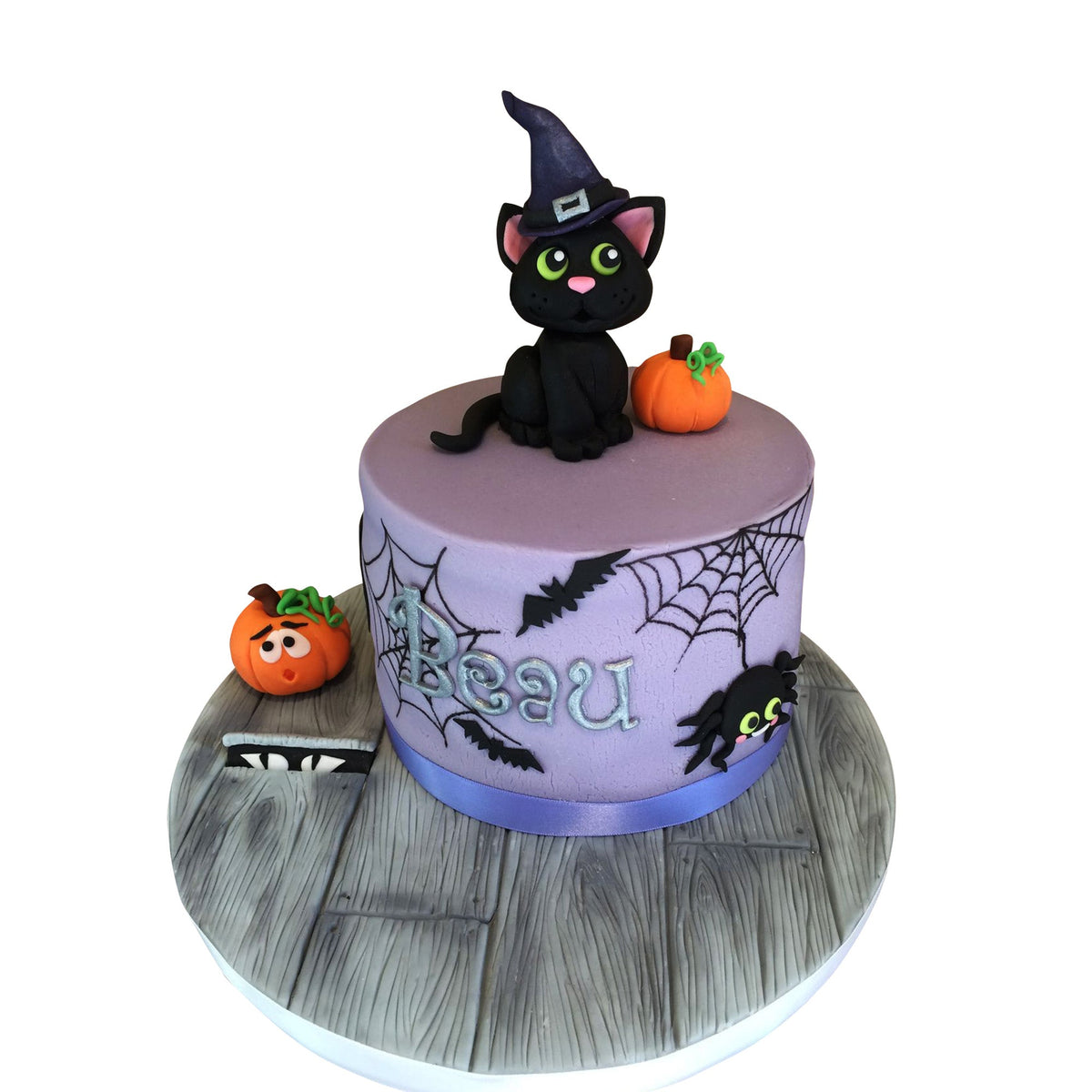Halloween Cat Theme Cake
