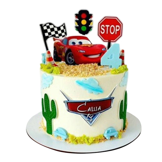 Lightning McQueen Cake V19